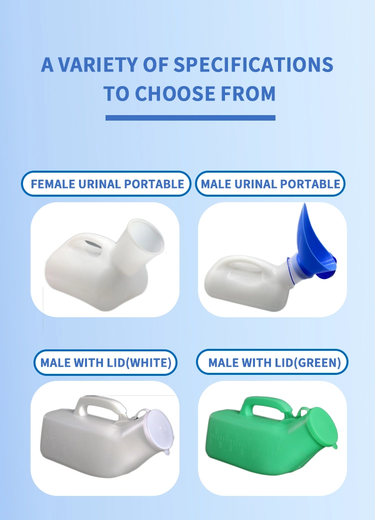 Urinals for Men Spill Proof Men′s Potty Portable Urinal Pee Bottle 2000 ML for Hospital Home Camping Car Travel