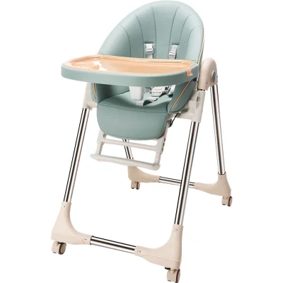 Neuer modischer Baby-Hochstuhl, verstellbar, 3-in-1-Esszimmer-Hochstuhl mit Doppelablage